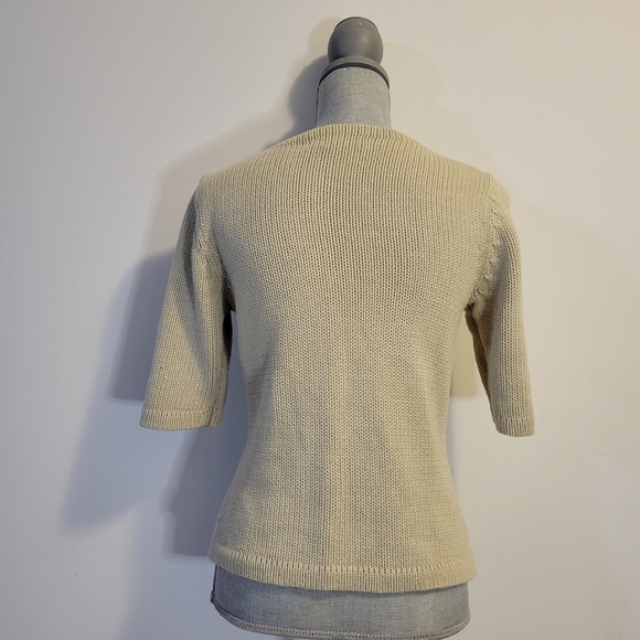 Express knitted short sleeve pullover blouse - Picture 3 of 3